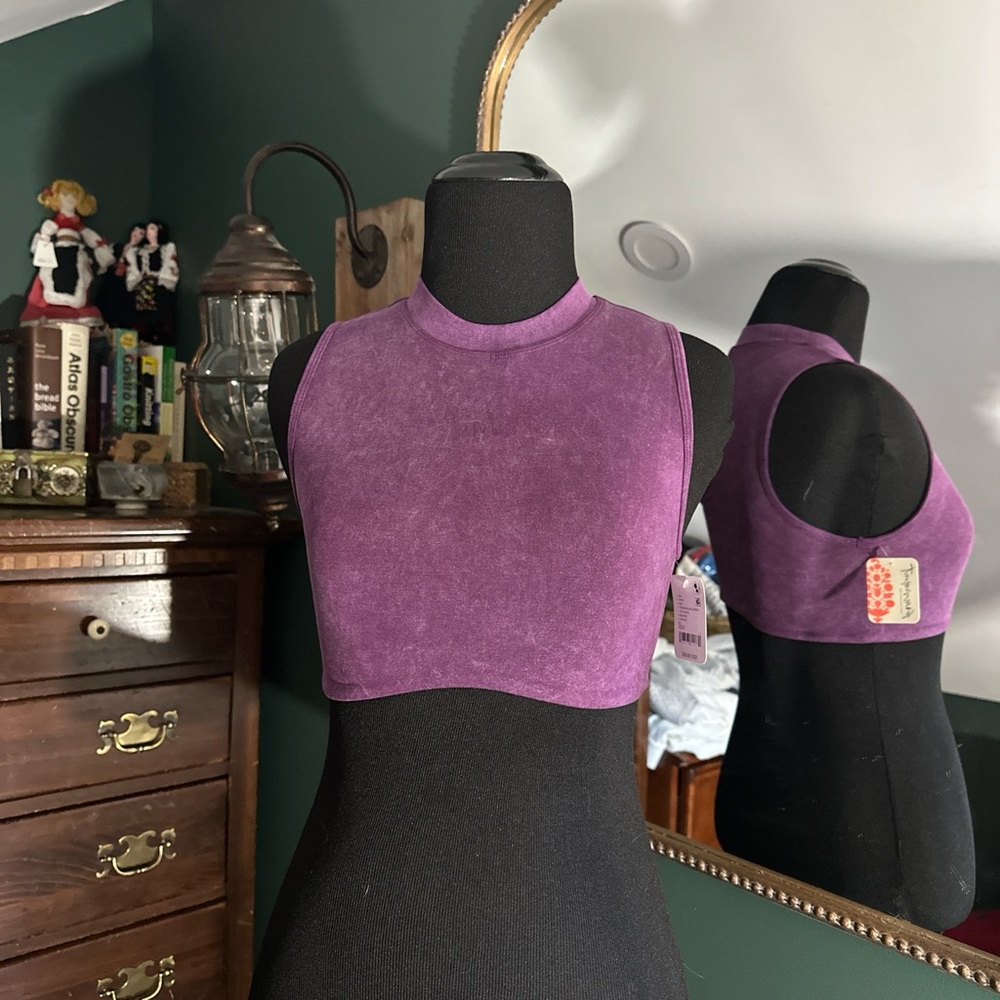 Free People Rich Purple Crop Top